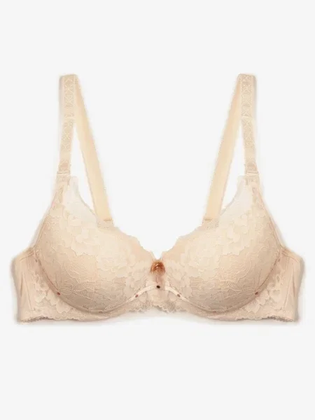 Sutien cu Dantelă și Push-Up Wifia bej