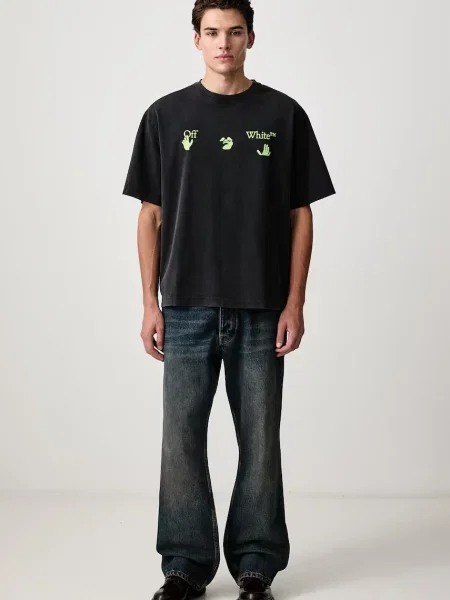Футболка Off-white ретро белая