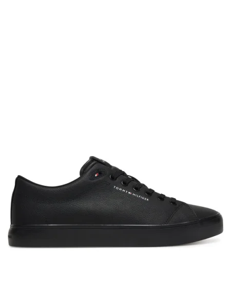 Маратонки Tommy Hilfiger TH HI VULC CORE LOW LTH II ESS мъжки черно