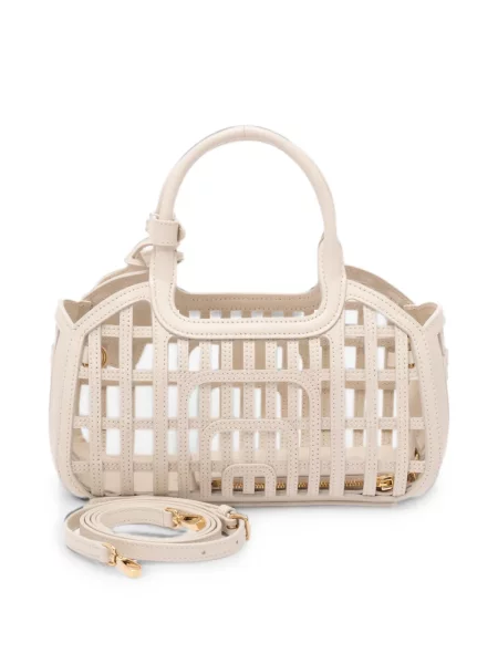 Кожена шопинг чанта Miu Miu