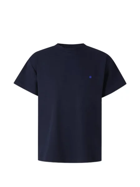 Tricou Jil Sander cu broderie cu buline albastru
