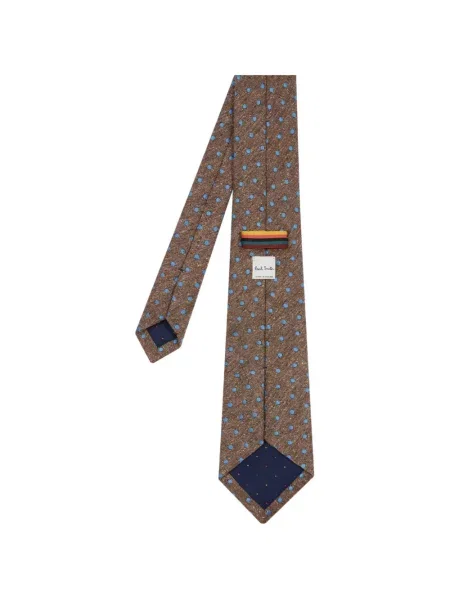 Cravată Paul Smith cu buline maro