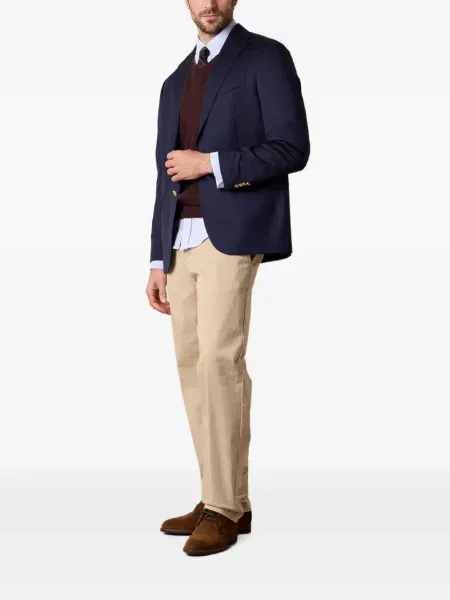 Елек Brooks Brothers без ръкави с V-образно деколте кафяво