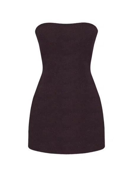 Rochie mini Occleus fără bretele violet