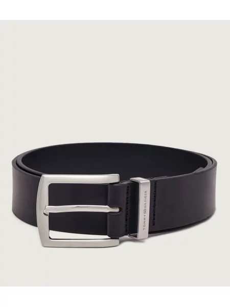 Tommy Hilfiger Curea de piele Denton Corp negru