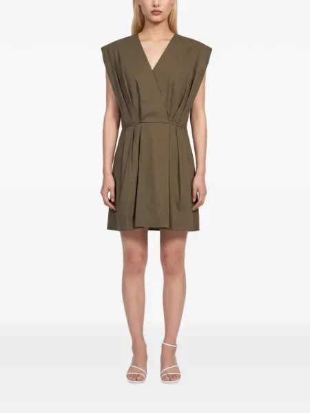 Rochie mini Simkhai cu decolteu în V verde