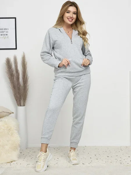 Komplet dresowy Resti ocieplany szary