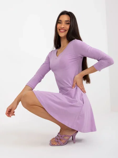 Obleka obleka Fashionhunters vijolična