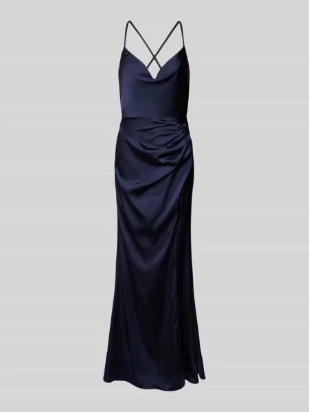 Sukienka wieczorowa z cienkimi ramiączkami Laona