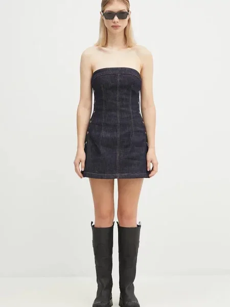KSUBI rochie jeans Hotline marin mini mulata albastru