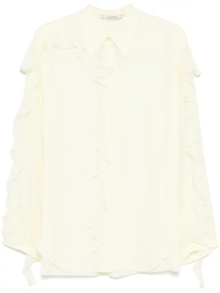 Cămașă Dorothee Schumacher cu volane galben