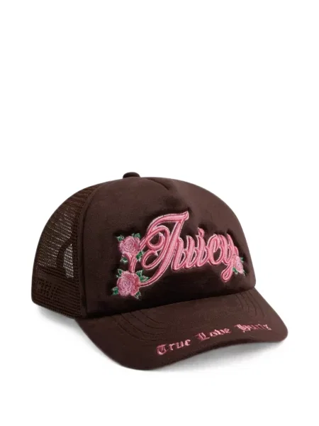 Șapcă Juicy Couture cu autograf maro