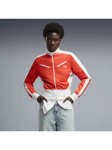 PUMA bluza sportowa T7 Retro Akcesoria S czerwony