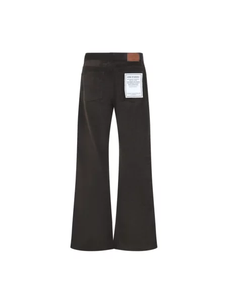 Spodnie Acne Studios brązowe