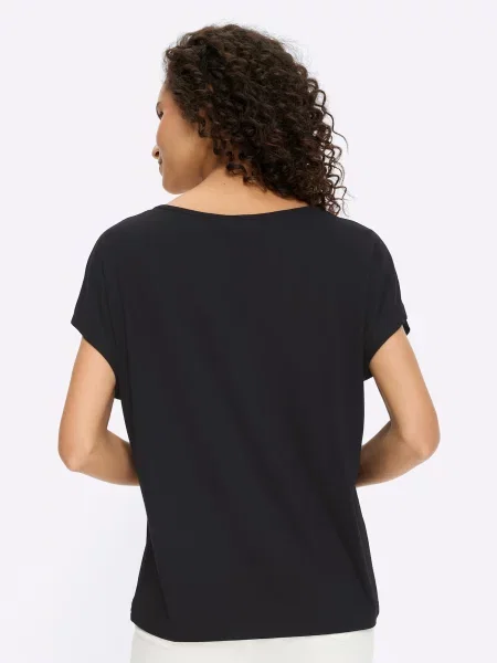 Heine Tricou negru alb