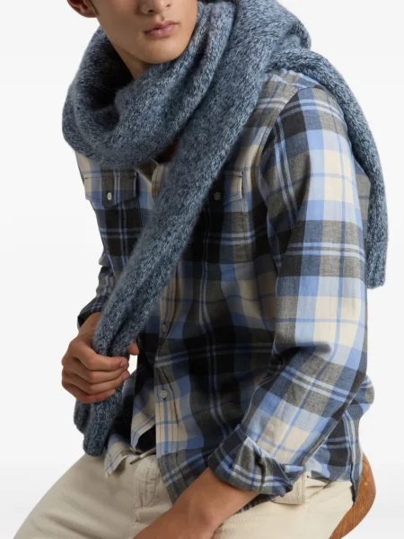 Cămașă Woolrich în carouri albastru