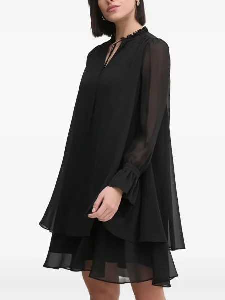 Rochie mini Joop! cu volane de costum negru