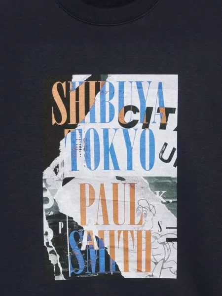 Lung hanorac Ps Paul Smith cu imagine albastru