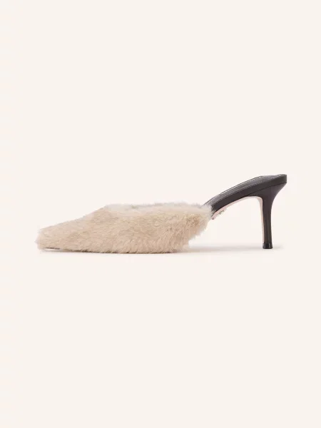 Klapki mules Steve Madden beżowe