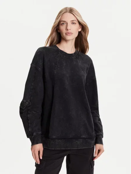 G-Star Raw Світшот Washed 3D Oversize чорний