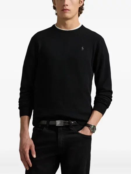 Ριγέ polo Polo Ralph Lauren με κουκούλα με αυτόγραφο λευκό
