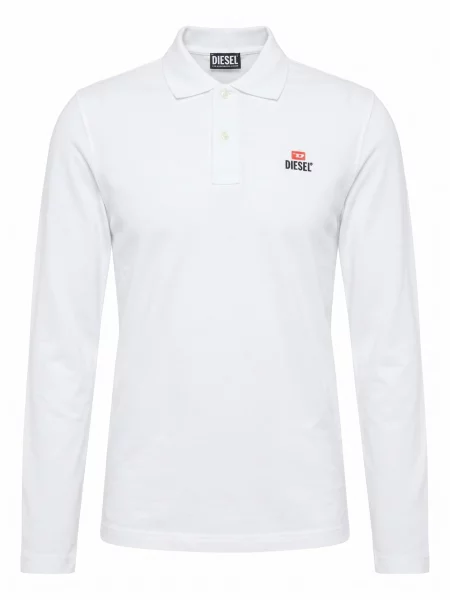 DIESEL Tricou T-SMITH-LS-OUT' alb