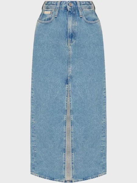 Максі джинсова спідниця Calvin Klein Jeans синя