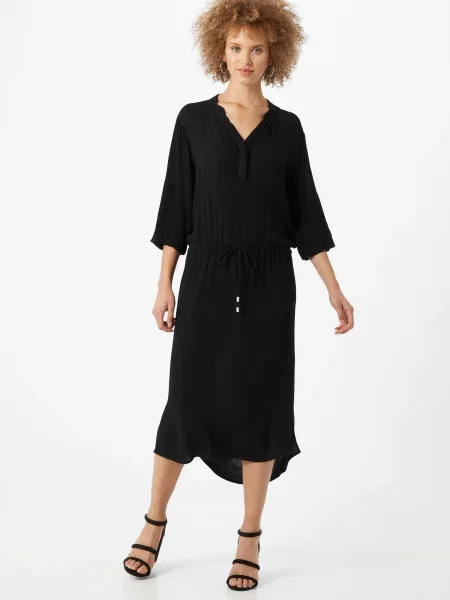 SOAKED IN LUXURY Rochie tip bluză Zaya' negru
