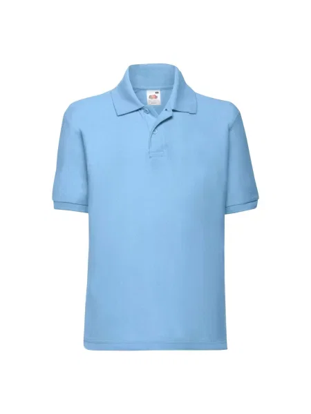 Tricou polo copii Fruit Of The Loom albastru