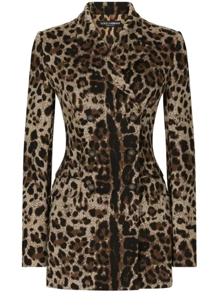 Sacou Dolce & Gabbana cu imagine cu model leopard