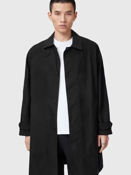 Палто AllSaints TILLMAN преходен модел черно