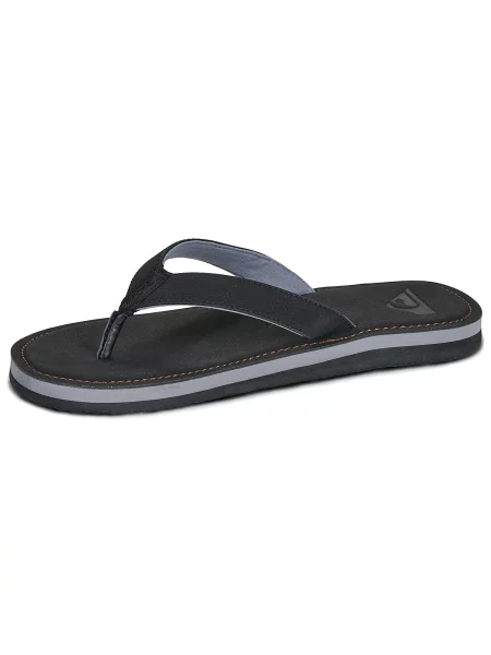 Natikače Quiksilver od nubuka crna
