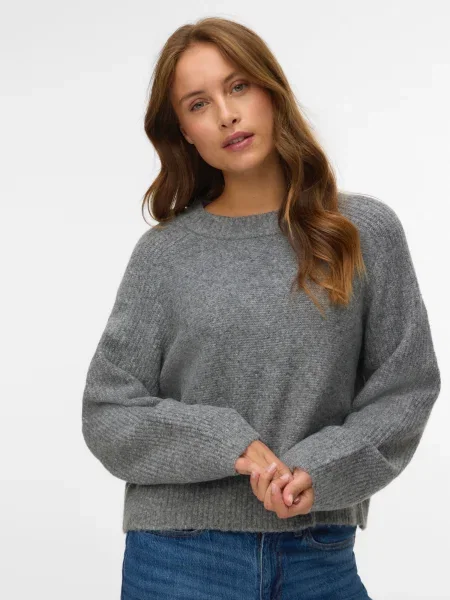 VERO MODA Pulover VMBang amestecat gri
