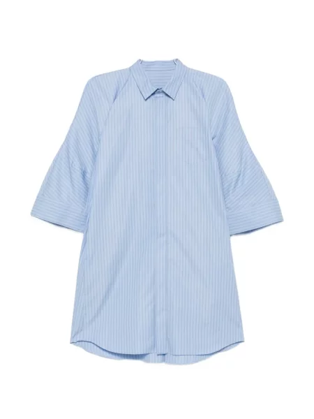 Rochie tip cămașă Sacai evazată albastru