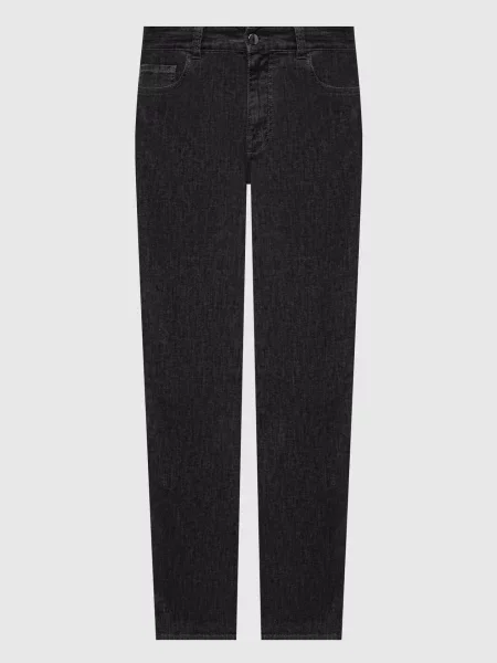 Джинси з патчем логотипа Canali чорні