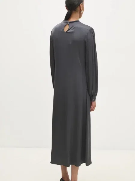 Сукня Answear Lab maxi пряма сірий