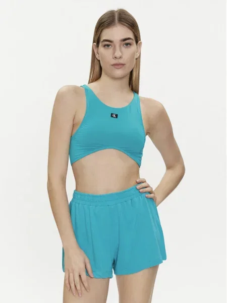 Calvin Klein Swimwear Góra od bikini niebieski