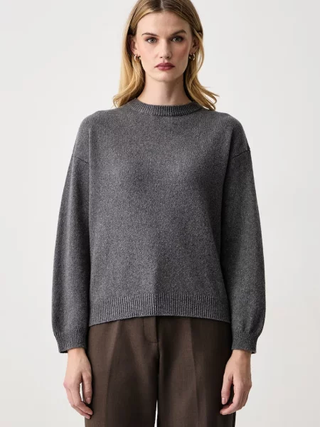 Haveone sweter z kaszmirem szary