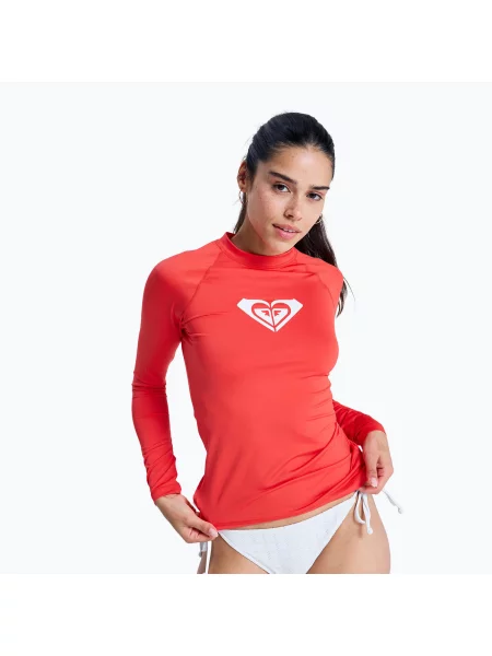 Longsleeve do pływania ROXY Whole Hearted hibiscus różowa