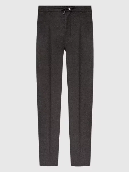 Шерстяные брюки Enrico Mandelli серые