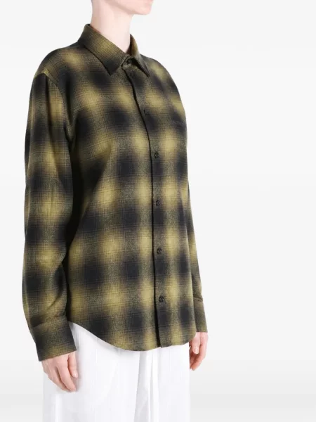 Kockás ing Balenciaga zöld