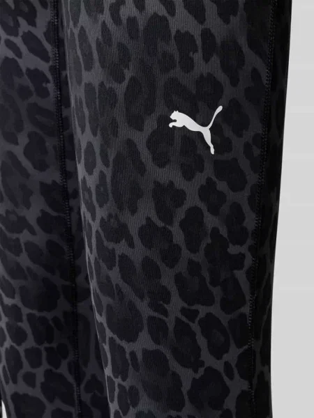 Legginsy sportowe o kroju skinny fit ze zwierzęcym nadrukiem Puma Performance czarne