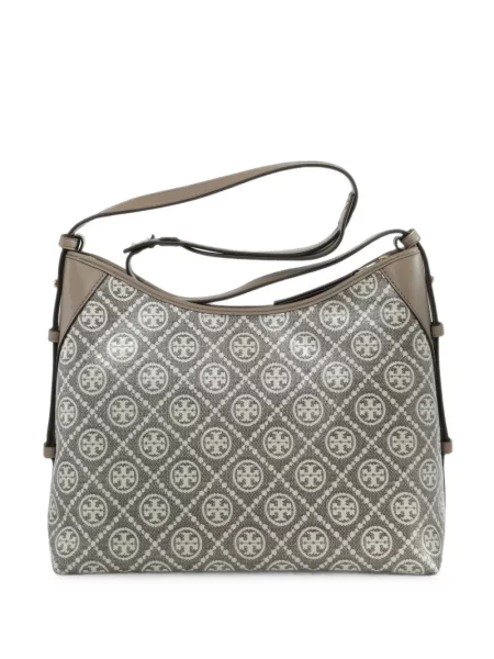 Geanta crossbody Tory Burch din jacard gri