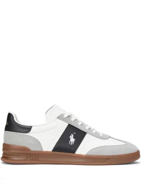 Siuvinėtos zomšinės pledinės maudymosi kelnaitės Polo Ralph Lauren mėlyna