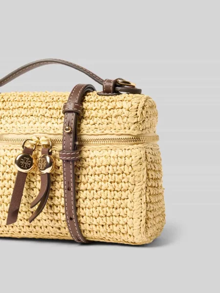 Torba crossbody z łyka Tory Burch beżowa