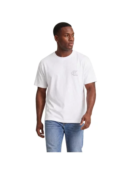 Tricou Calvin Klein Jeans alb