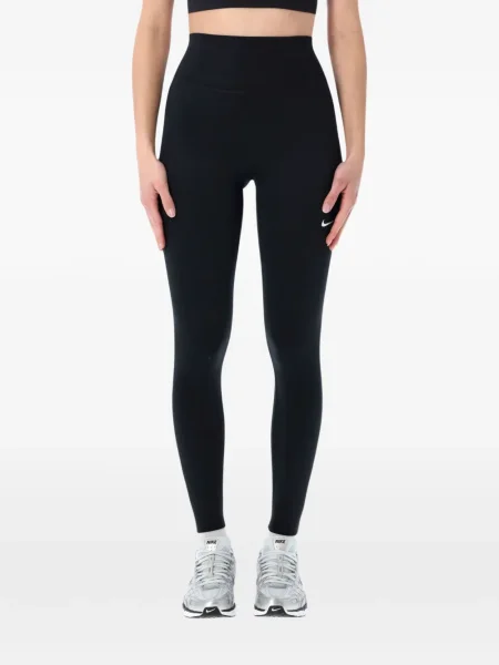 Leggings Nike cu broderie cu decolteu rotund mini verde