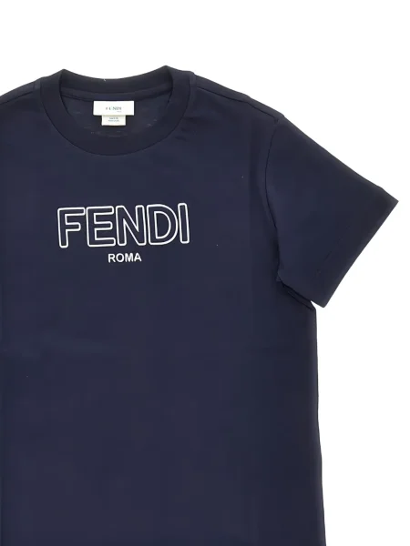 Koszulka dziecięca Fendi niebieska