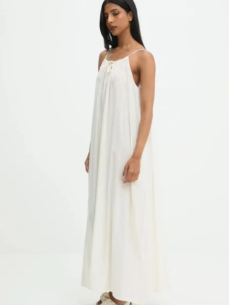 Сукня Answear.LAB maxi пряма бежевий