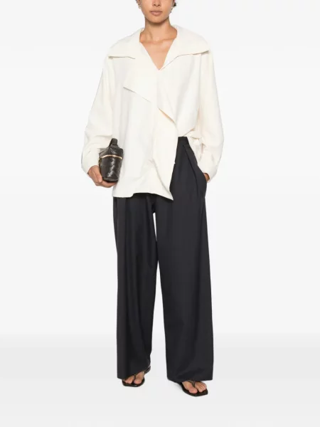Pantaloni Francesca Marchisio albastru